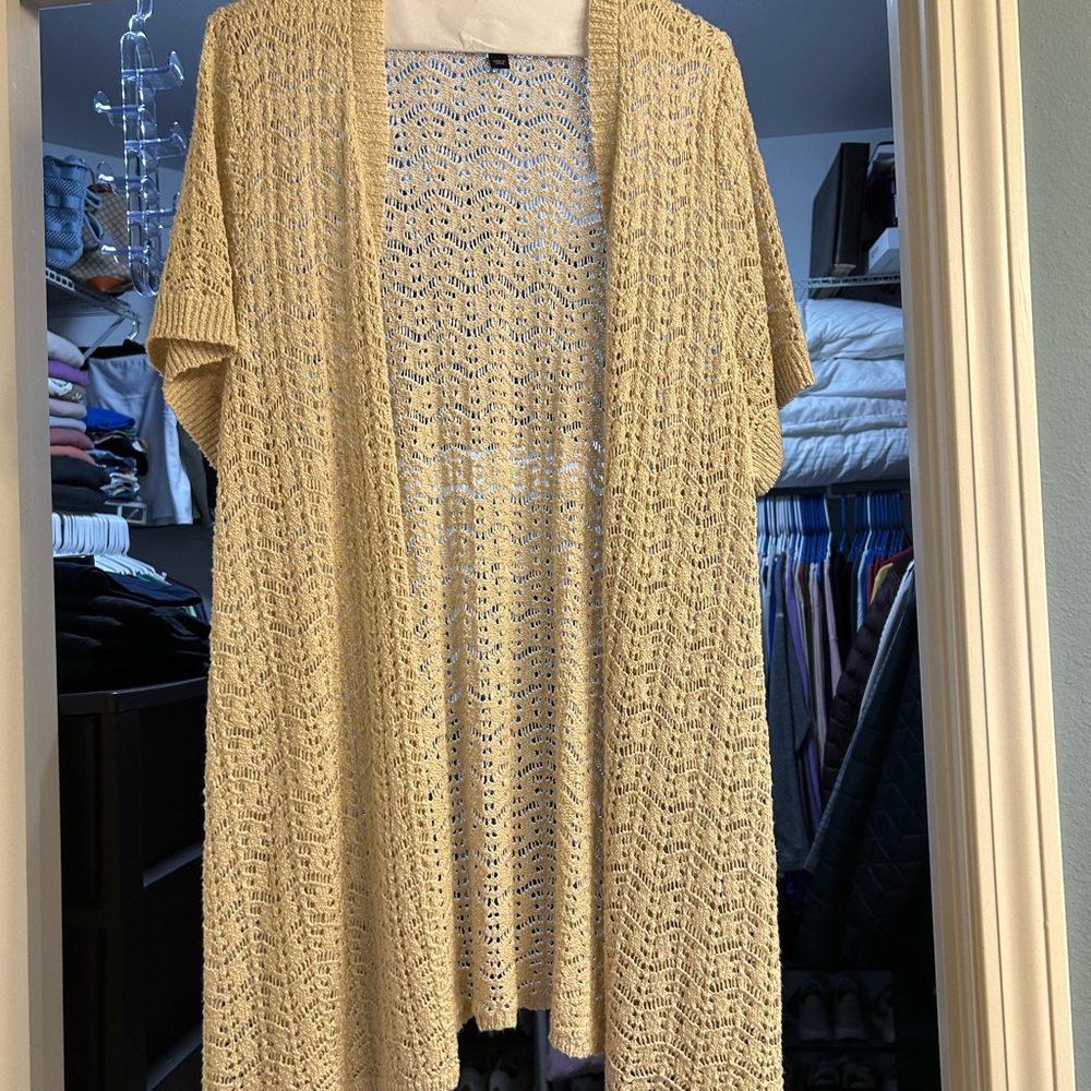 Lane Bryant Cream Knit Sweater